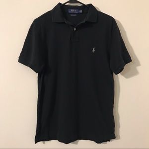 Black Slim-Fit Polo - Medium